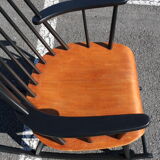 Two colour scandinavian rocking-chair