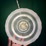 Vintage frosted glass lampshade pendant light