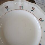 9 assiettes plates anciennes Digoin Sarreguemines