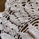 1 crochet doily, ecru - vintage, old