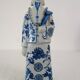 3 figurines of emperors from the Qing dynasty, China, early 20th century.