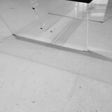 Glass and plexiglass coffee table 1970