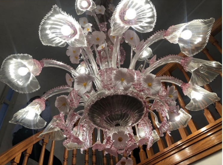 Barovier and Toso XXL Murano glass chandelier