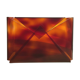 Revised door or document holder in smoked plexiglass from the 1970s