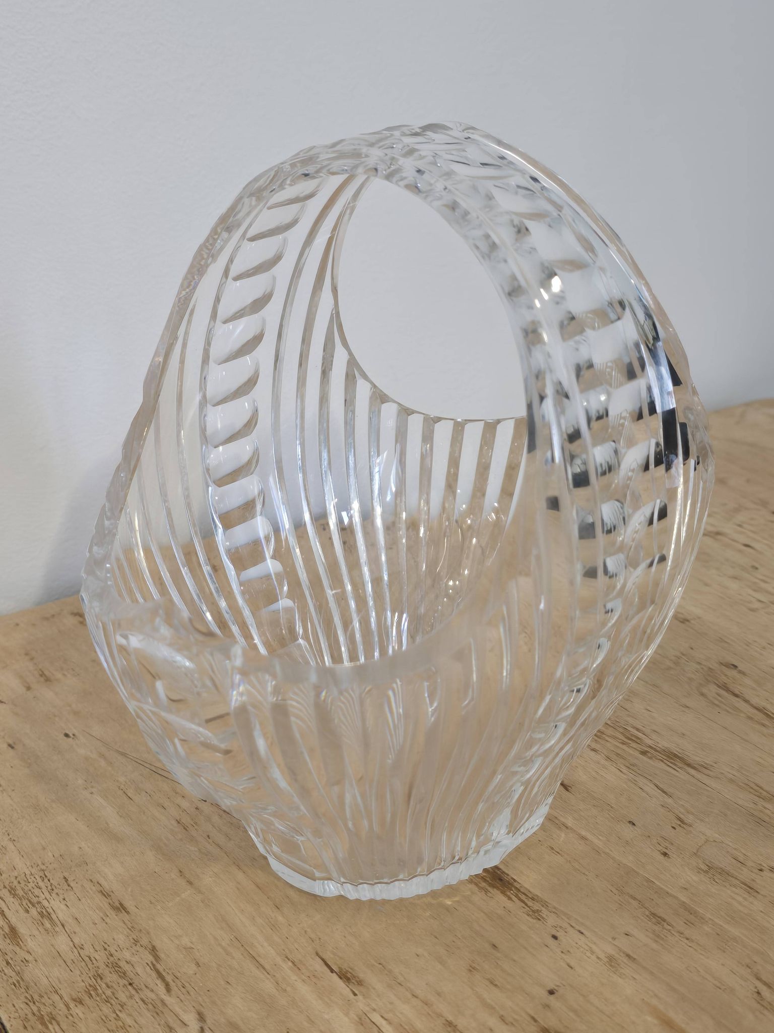 Panier à fruits en cristal 1960