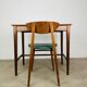 Minimalist Scandinavian teak desk from the 1960s, vintage.