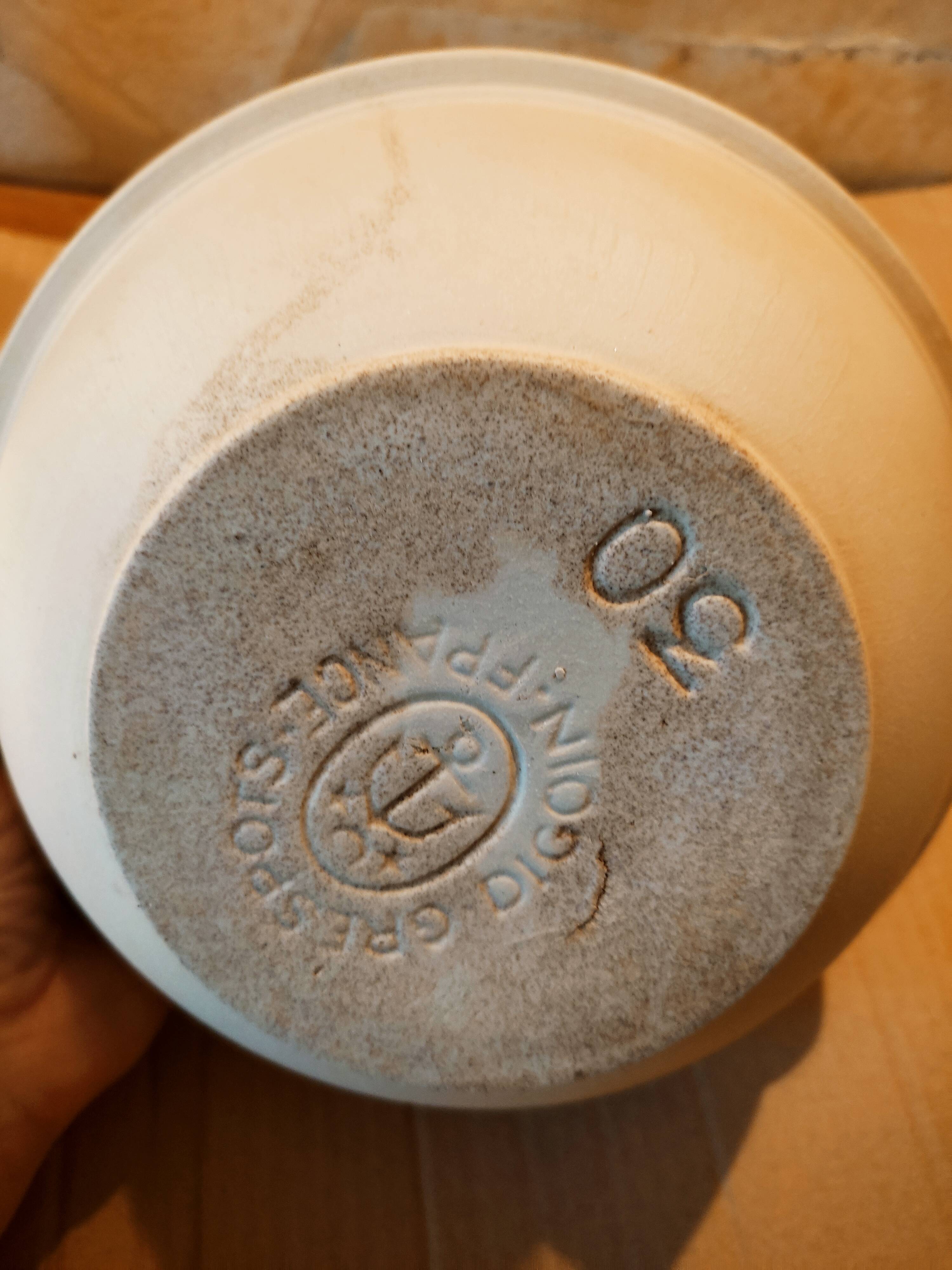 Digoin bowl in beige sandstone