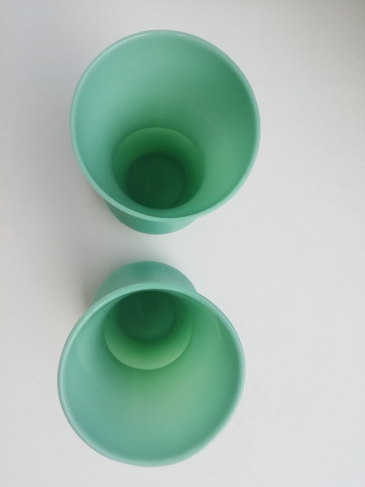 Pair of opaline vases