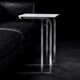 Vintage Mid-Century Italian Modern White Coffee Tables Carlotta