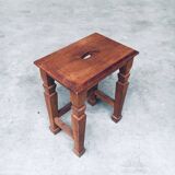 Set of Dutch Art Deco S Handle Stools, 1930s