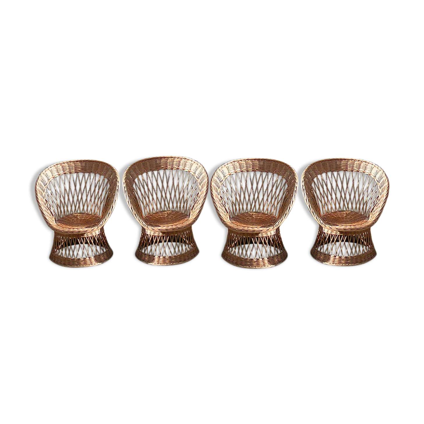 Rattan basket chairs