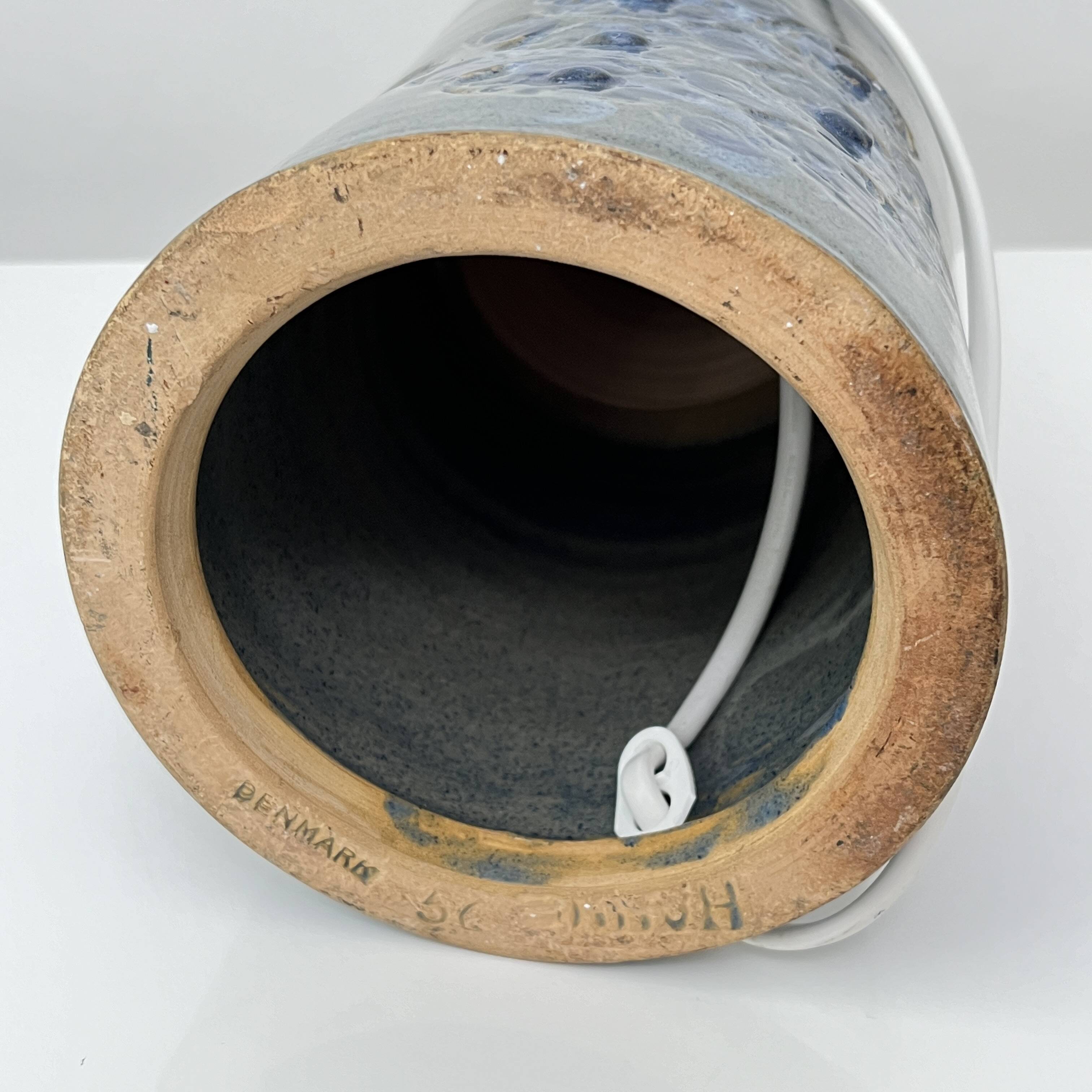 Ceramic lamp Hanne Stentoj Denmark circa 1960