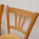 Série de 4 chaises de bistrot restaurant ancienne 1950