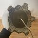 Old Napoleon 3 globe electrified oil lamp in opaline