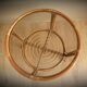 Light rattan lounge table and smoked glass
