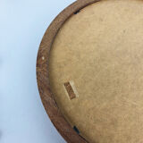 Oak wood mirror, 45cm, made in Germany