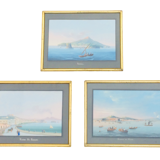 Neapolitan gouaches: Views of Naples.XIXth