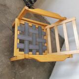 Scandinavian light wood armchair