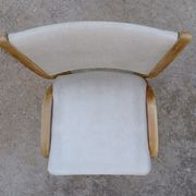 Set of 6 vintage 1950 Steiner Bow wood chairs.