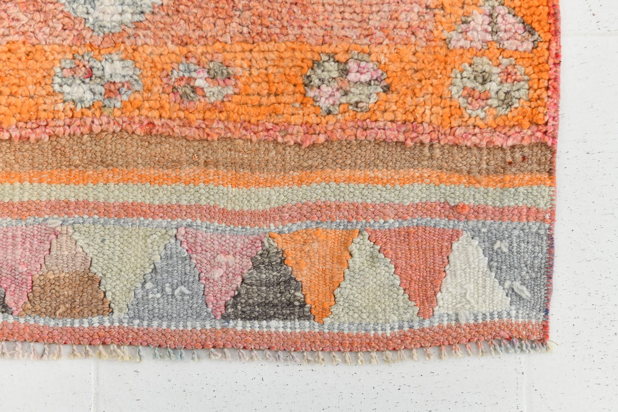 3x11 Pale Orange Turkish Vintage Runner, 86x327