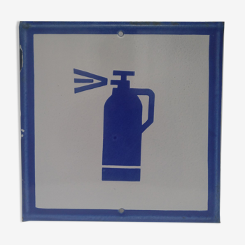 Vintage Enamel Sign - Extinguisher