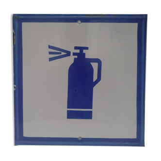 Vintage Enamel Sign - Extinguisher