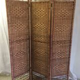 Vintage rattan screen