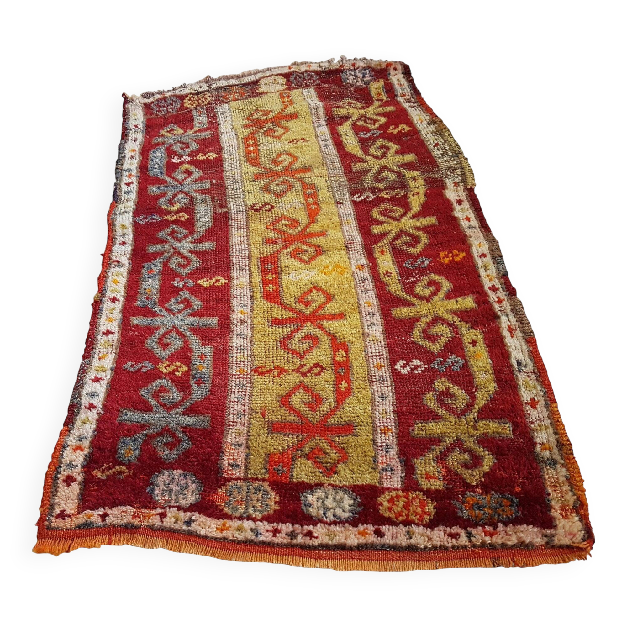 Vintage Turkish Oushak rug 57x98 cm