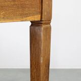 1930s Restored Antique Oak Table, Czechoslovakia