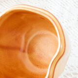 Artisanal box in raw stoneware in the shape of an apple