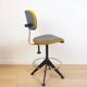 Upholstered Vintage Desk Swivel Stool, Spain, 1960s