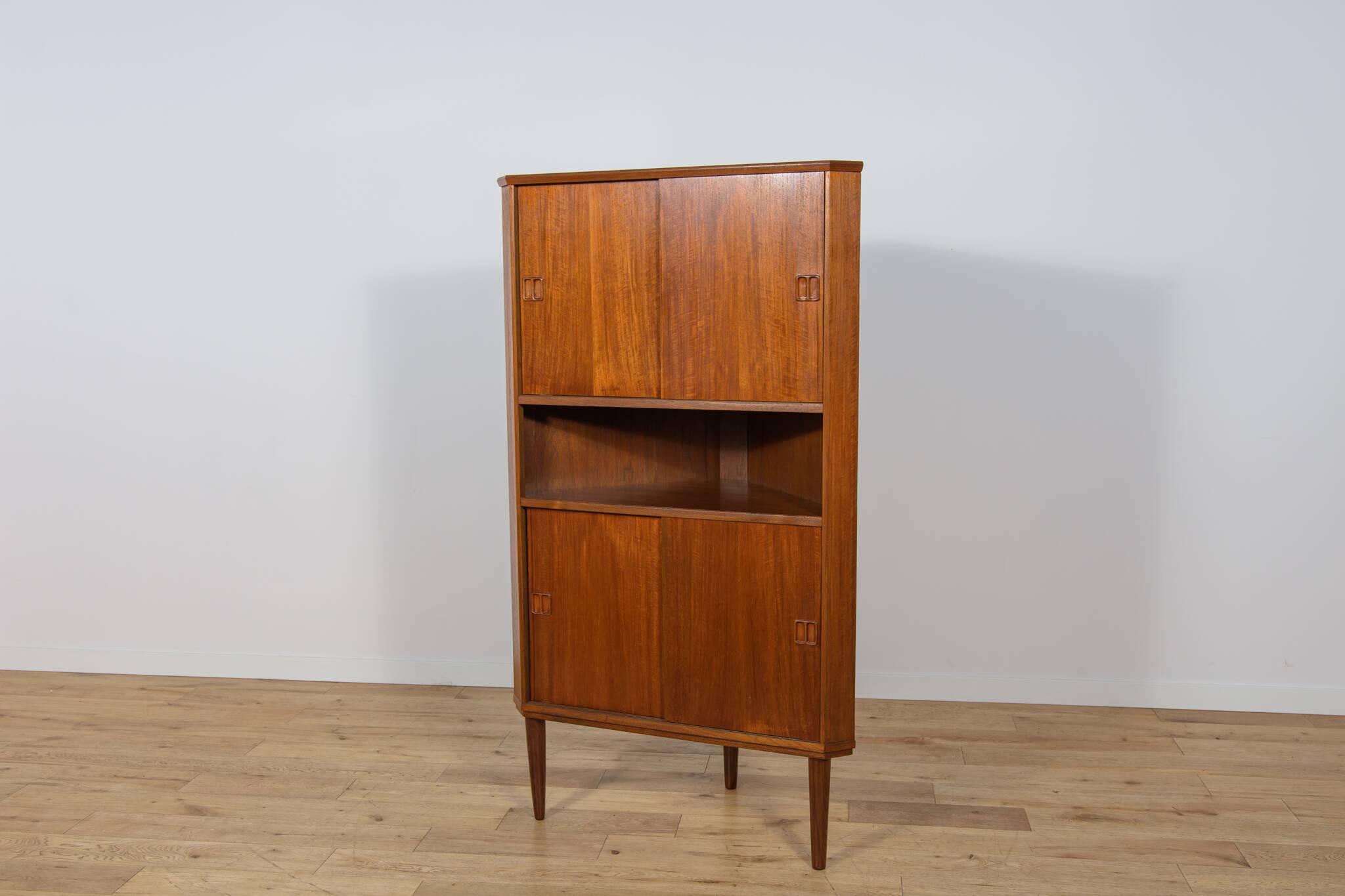 Mid-Century Modern Teak Corner Cabinet, 1960s