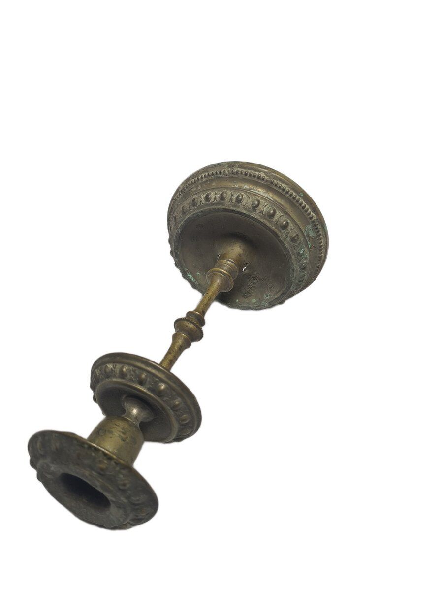 Austro-Hungarian Empire Biedermeier silver candleholder, 1890s