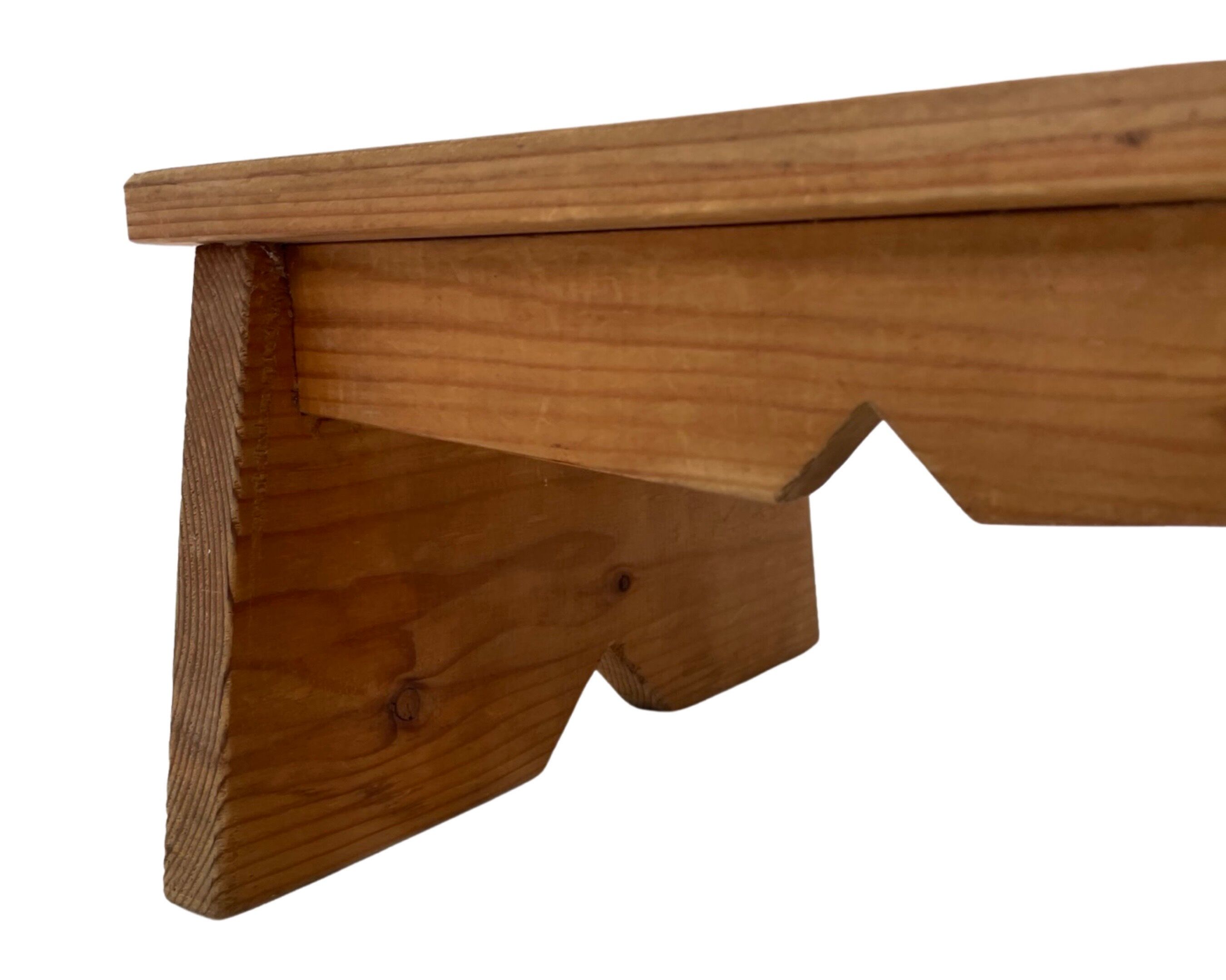 Vintage brutalist footstool minimalist design