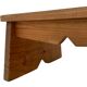 Vintage brutalist footstool minimalist design
