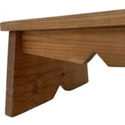 Vintage brutalist footstool minimalist design