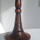 Turned wood lamp circa 1950