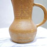 Vintage stoneware pitcher by the digoin factory, France
