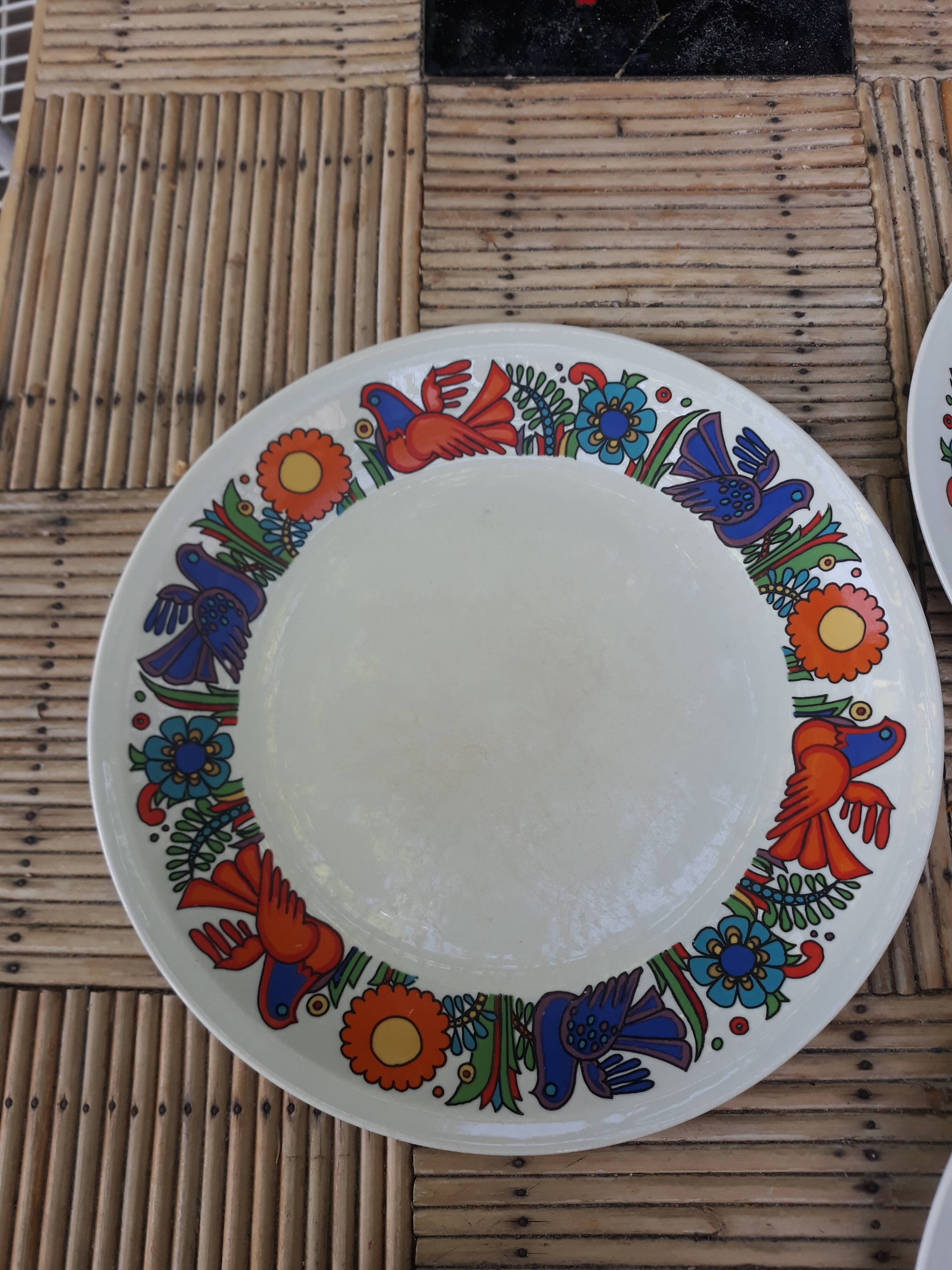 Lot of 6 plates Acapulco Villeroy - Boch