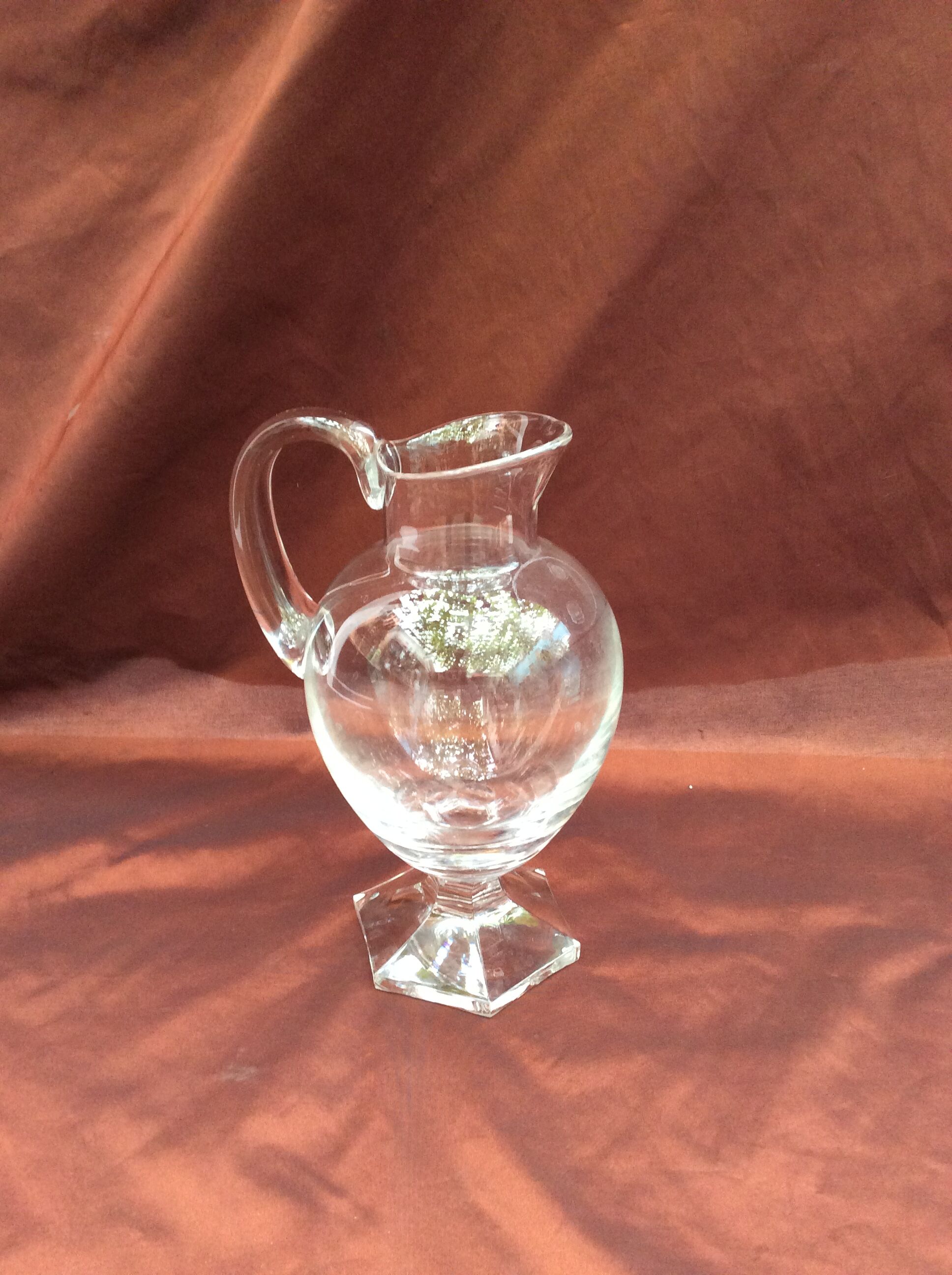 Crystal pitcher stamped Villeroy Boch