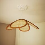 Suspension canvas and bamboo