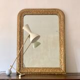 Mirror fireplace trumeau Louis philippe gilded
