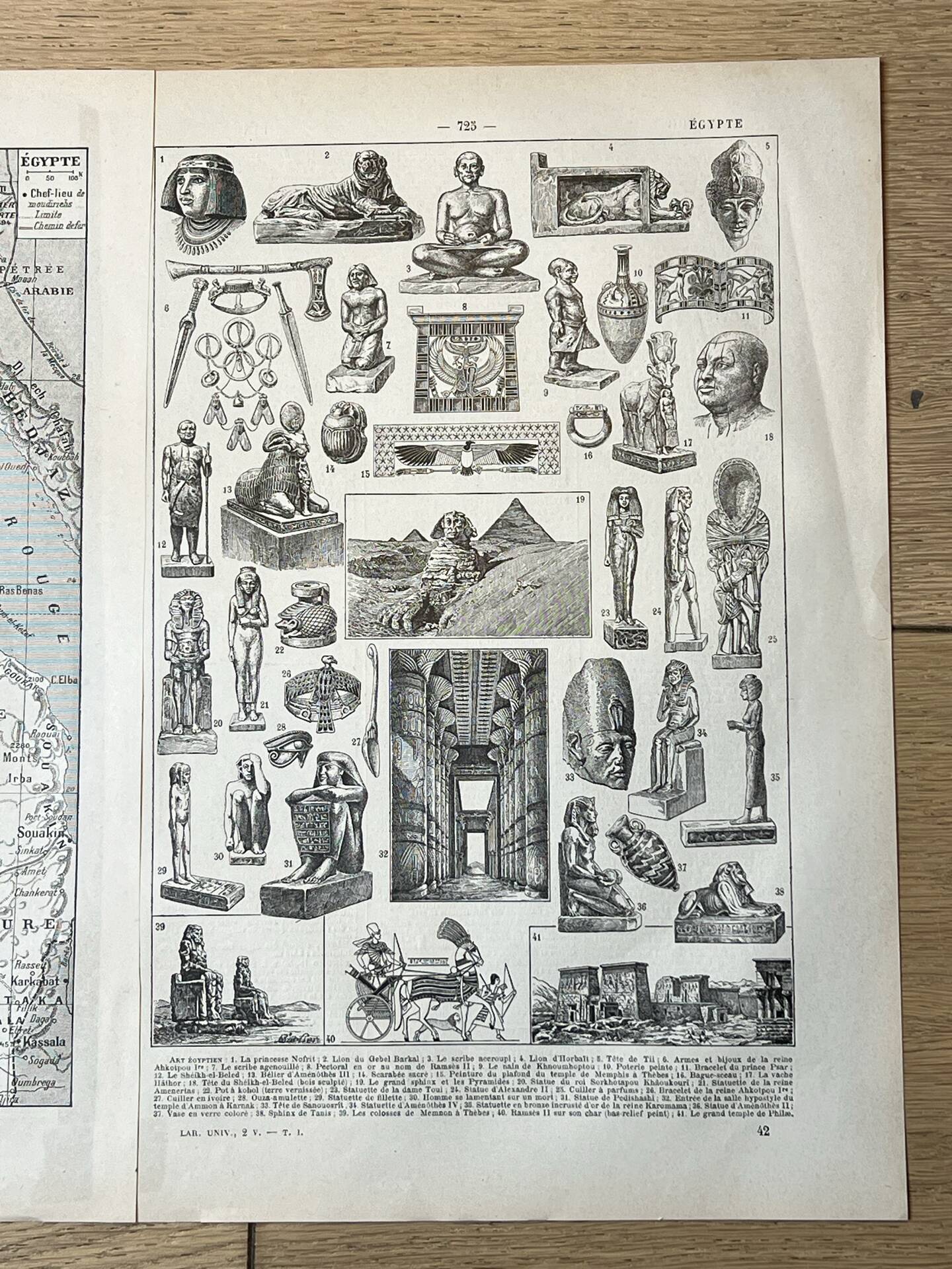 Map "Egypt" - 20x29cm 1922