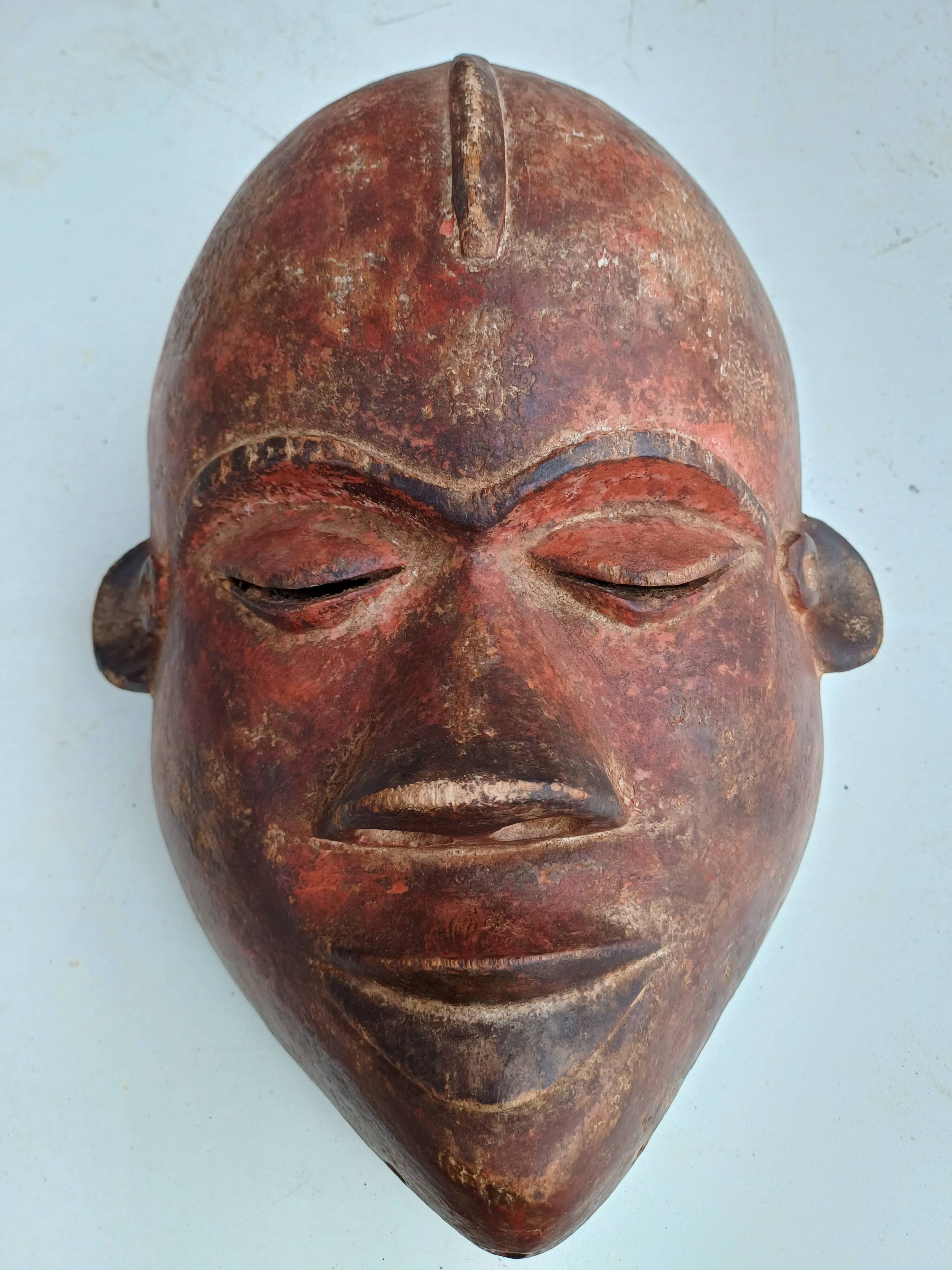 Masque Africain Kaolin Rouge