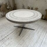 Table basse Heinz Lilienthal mosaïque marbre