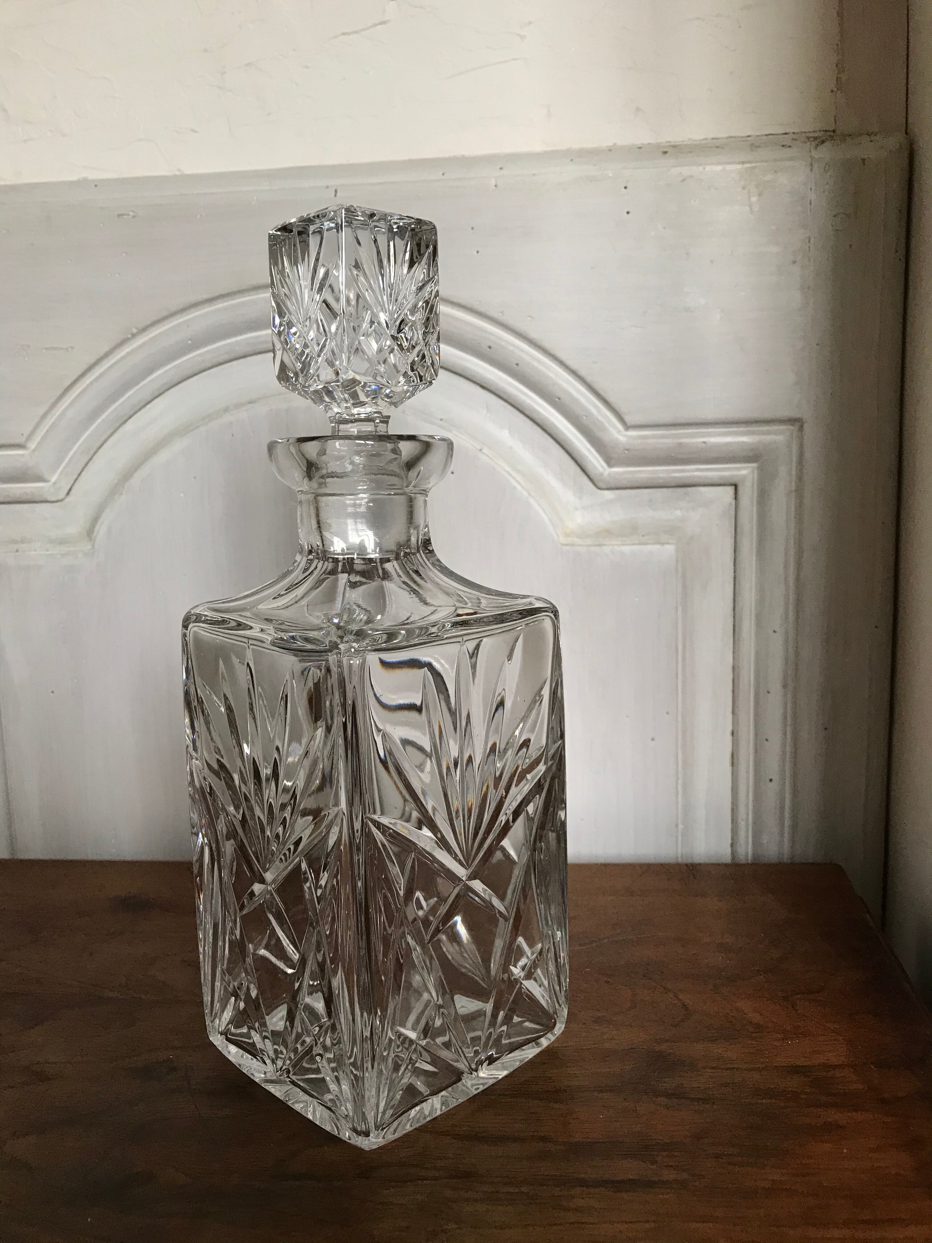 Crystal whisky carafe