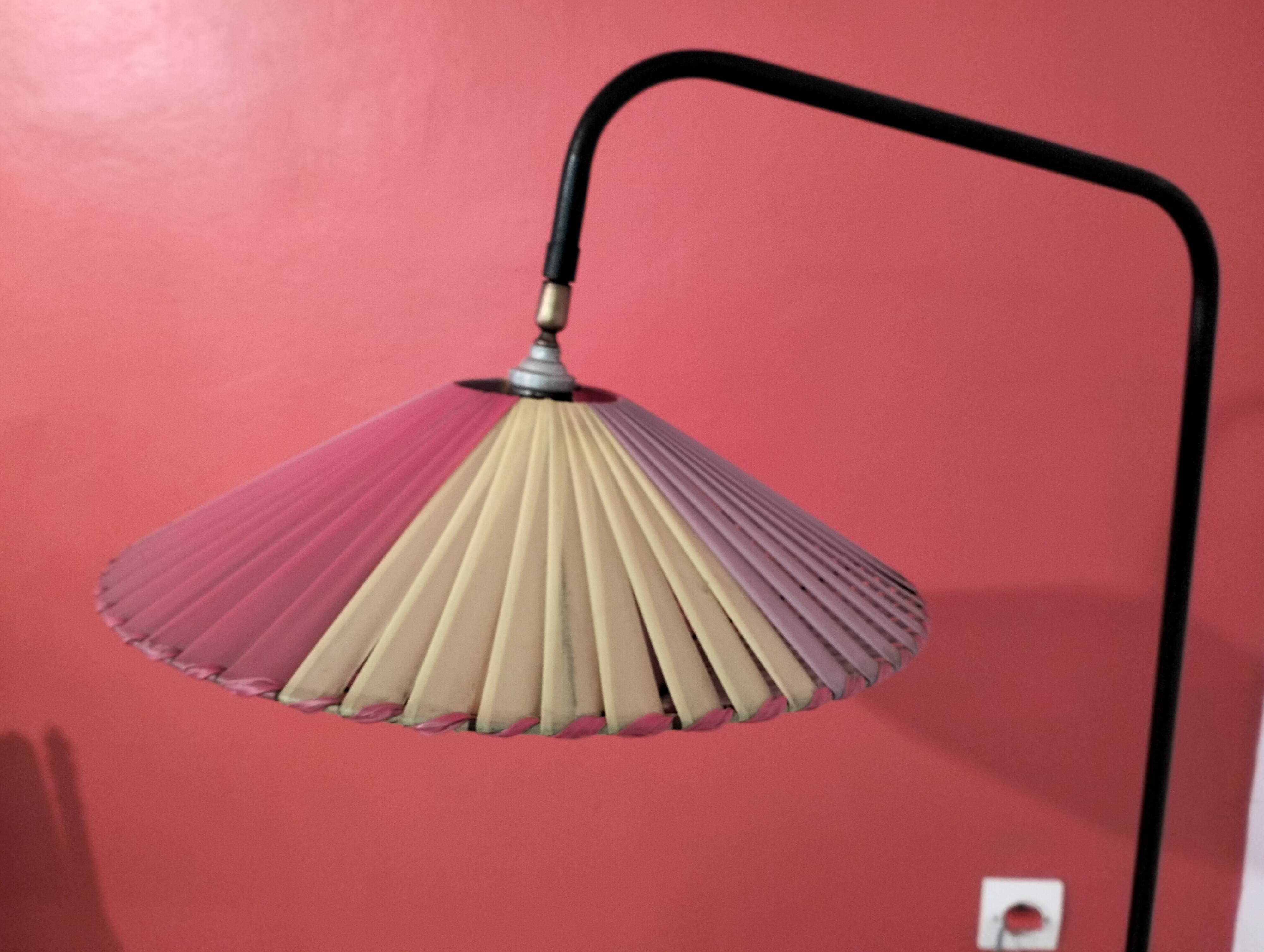 Vintage floor lamp from the 1960s for bedroom or living room.