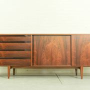 Danish Rosewood & Teak Sideboard By Ib Kofod Larsen For Fredericia Møbelfabrik 1950's