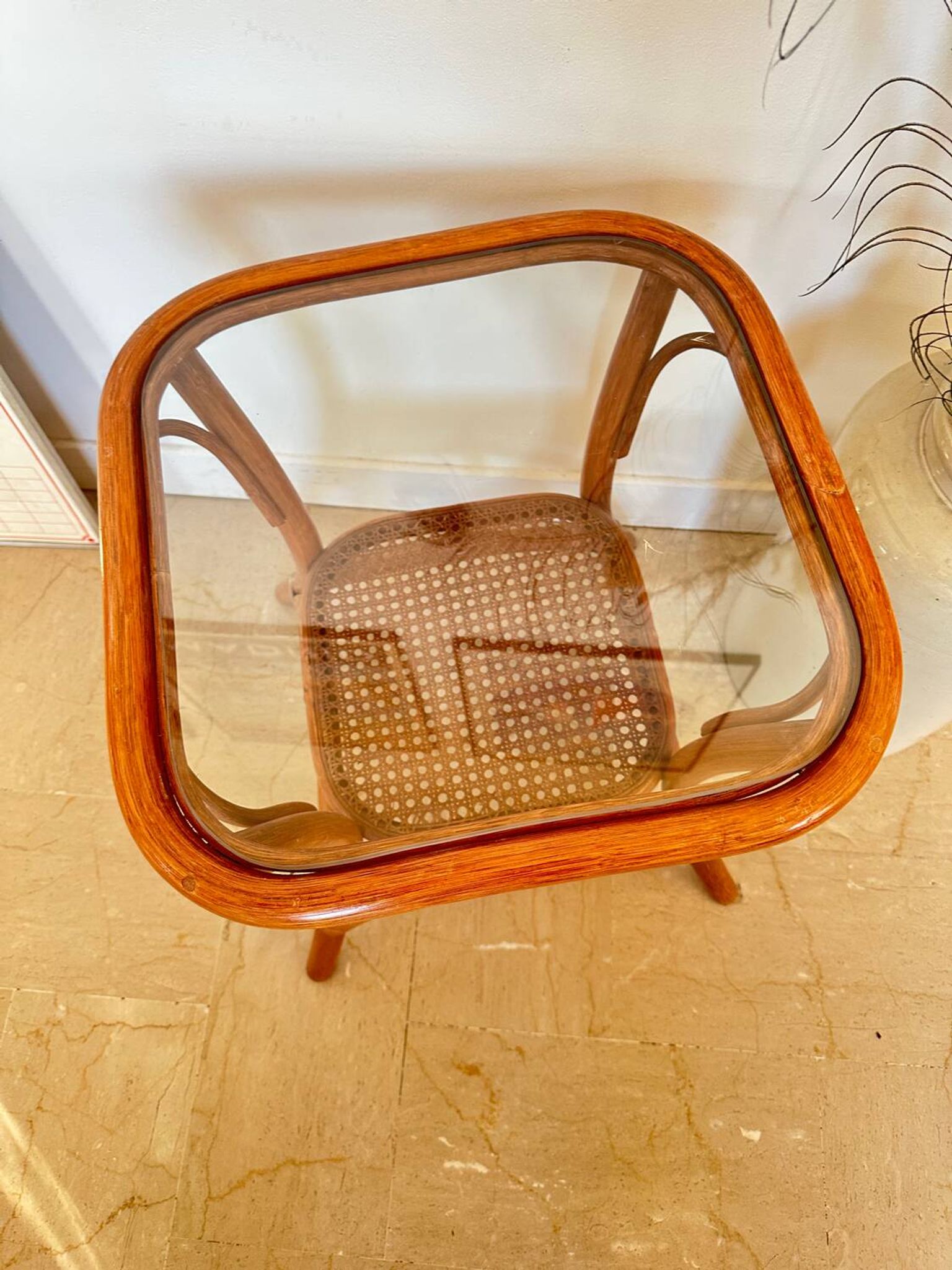 Rattan coffee table
