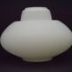 Large French Vintage Retro White Opaque Glass Pendant Ceiling Light Shade